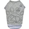 Doggydolly Doggy Dolly T576 - Maglietta per cani, taglia XXS, colore: Grigio