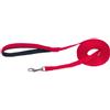Nobby - Guinzaglio piatto, 500 cm, 15 mm, colore: Rosso