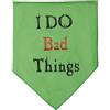 Mirage Pet Products Mirage I Do Bad Things - Bandana per animali domestici, piccola, colore: Verde lime