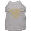 Mirage Pet Products - Camicia per cani regalo di Natale dorato, XXXL, grigio