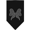 Mirage Pet Products Mirage Bow strass Dog Bandana, grande, nero