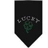 Mirage Pet Products Mirage - Bandana con quadrifoglio, con strass, grande, colore: Nero