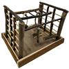 Dehner 4203733 - Accessorio per uccelli, motivo: Matchfield, ca. 35 x 29 x 25 cm, legno/sisal, naturale