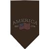 Mirage Pet Products Mirage Classic American Strass Dog Bandana, Grande, Cacao