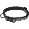 Company of Animals Collare Comfort HALTI - Cinghia regolabile con imbottitura in neoprene e tessuto 3M catarifrangente. Nylon di qualità. Leggero e ideale per cani di taglia media (Taglia M, Nero)