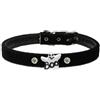 Mirage Pet Products Mirage Ghost Charm Collar, 30,5 cm, nero/velluto