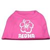 Mirage Pet Products Mirage Aloha Flower Screen Print Shirt, XX-Large, Rosa Brillante