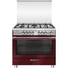 Glem Gas Cucina SB965MRV 90x60 Rosso Forno multifunzione elettrico termoventilato - PRONTA CONSEGNA - Garanzia Italia