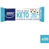 Enervit Protein Box 30 Snack Keto Coco Choco 30x35 g - Barrette proteiche con 30% di frutta secca e -70% di zuccheri