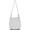 Your Cozy Hobo - Borsa a tracolla da donna, realizzata a mano, con tracolla regolabile, Bianco sporco, Taglia unica