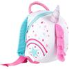 LittleLife Toddler Backpack with Safety Rein, Zaino Unicorno con Rinforzo di Sicurezza Unisex-Bambini, Bianco, Taglia Unica