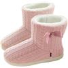 GURGER Pantofole a Stivaletto Donna Invernali Peluche Calde Pantofole da Casa Collo Alte Chiuse Nero 43 44