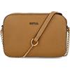 PAYMA - Borsa a Spalla Quadrata da Donna in Ecopelle Vegan. Borsa a Tracolla con Catena. Uno Scomparto Principale. Uso Quotidiano, Moda, Viaggi. Colore: Kaki