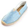 Kentti Espadrillas Loafer Slip On Piatta Uomo Blu Chiaro 45 EU