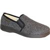 InterMax Pantofole in feltro da uomo, foderate in lana vergine, antracite, grigio (Anthrazit), 48 EU