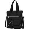 Estwell Borsa a Tracolla Donna Grande Borse a Spalla Impermeabile Nailon Crossbady Borsello con Multiple Tasche per Scuola Lavoro Viaggio Shopping