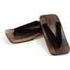 Black Sugar - Ciabatte da uomo in legno, con tacco alto, 3,5 cm, per travestimento da Cosplay, taglie M (37/39) L (40/41) XL (42/44), marrone, XL