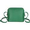 AMBRA Moda GL018 - borsa a tracolla da donna in vera pelle, borsa a spalla piccola da donna (Verde)