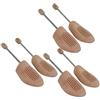DELFA Set de 3 paia tendiscarpe in legno T. 44/45 con molla a spirale per ottima ritenzione della forma calzature