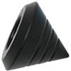 Gardinia Tondo, 2X terminali, Metallo, Matte, per Tende Tecniche Ø 16 mm, Nero Opaco, 2 unità