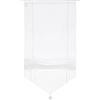 Linder 0171/10/338 Tenda regolabile, aspetto di lino, colore bianco 58X165