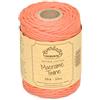 Everlasto - Rocchetti da 50 m, in morbido cotone colorato, per macramè, 4 mm circa, colore: arancione