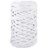 Rayher Filo Braidy riciclato, Intrecciato, 4mm, bianco, 250g, gomitolo circa 60m, 42010102
