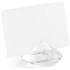 PartyDeco SDW40-099 Conf. 10 Segnaposto Diamante Trasparente, ca. 4 cm