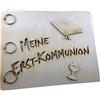 Petra's Bastel News Petra S News a di Libro meb5625gb Set bricolage con, Memory 'Fai da mia Prima Comunione', Legno/Carta, Dimensioni Circa 25 x 20,5 cm