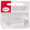 Rayher Filo Infilaperle P.Rocailles-Delica, Bianco Neve, 0,27 Mm, Rocchetto 50M,Busta 1 Rocchetto, 89300100