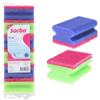 Sorbo Spugna Scourers, Viscosa, Multi, 7 x 10 x 27 cm