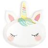 Talking Tables FACE Piatti di Carta Unicorno Festa Bambini Monouso Oro e Colori Pastello 23 cm Pacco da 8 - Decorazioni Party Unicornplates