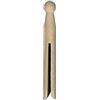 Rayher Pinzette per vestiti in legno con testa rotonda, 11 cm di lunghezza. Set 50 pezzi, 6400500