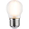 Paulmann 28656 LED filamento a goccia Watt lampadina classica opaco 2700 K bianco caldo E27, 6.5 W, 6,5 W