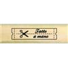 Florilèges Design Florileges Design FIB 114.009 Timbro Scrapbooking Etichetta Fatto Mano con Beige, 2 x 7 x 2,5 cm