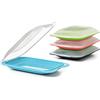TATAY Contenitori per affettati Fresh MINI, Senza BPA, Riutilizzabile, Impilabile, Lavabile in Lavastoviglie e Adatto al Microonde, Colori Assortiti, 1 unità. Dimensione 12 x 3 x 18 cm