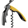 Koala Cavatappi professionale a doppia leva con spirale in teflon e coltellino - Acciaio inossidabile e manico ergonomico - Include custodia regalo - Colore giallo