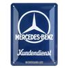 Nostalgic-Art Targa Vintage Mercedes-Benz - Kundendienst - Idea regalo per amanti di accessori per auto, in metallo, Design retro, 15 x 20 cm