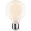 Paulmann 28623 Lampadina LED filamento G80 6 Watt lampadina classica dimmerabile opale 2700 K bianco caldo E27