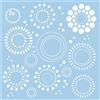 Rayher 3860200 Stencil in Plastica, per Forme Circolari, 30X30Cm, Pezzo Unico, Carta O Pareti
