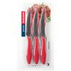 Tescoma 863056.20 Coltello Bistecca, Acciaio Inossidabile, Rosso, 6 unità