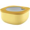 Guzzini Store&More Kitchen Active Design Contenitori Ermetici Bassi per Frigo/Freezer/ Microonde (M), 16 x 16 x 7.8 cm, Giallo (Ochre)