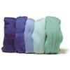 Rayher, 5365100, Lana Merino Pettinata, 18 Mic, 5 Colori da 10 G Ciascuno, Blu