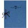 Lacor Marisa Collection 28393 - Porta menù realizzato in Telflex rilegato con cordoncino di pelle, termosaldato, 17 x 23 cm, formato A5, colore: Blu