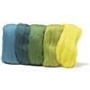 Rayher, 5365300, Lana Merino Pettinata, 18 Mic, 5 Colori da 10 G Ciascuno, Verde/Giallo