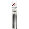 KREUL 723001 - Pennelli per vernici per vetro e porcellana, 6 pezzi Ponyhair Sintetici rotondi nelle misure 00, 0, 1, 2, 3 e 4