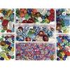 RAYHER HOBBY 14003999, Perline per Bigiotteria Vetro, Multicolori, 115 g, Diametro 2,5 - 13mm