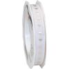 Präsent Herzilein - Nastro in Raso, 15 mm, 20 m, Colore: Bianco con Cuoricini Crema