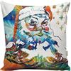 Asir Group LLC Cuscino, Multicolore, 43 x 43 cm