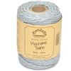 Everlasto - Bobine da 50 m, in morbido cotone colorato, per macramè, 4 mm circa, colore: argento